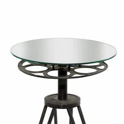 Best Sale ❤️ Grayson Lane Eclectic Black Metal and Glass Round End Table 🎁 -GRAYSON LANE Sales 2022 330857332 AlternateImage3 l