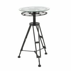 Best Sale ❤️ Grayson Lane Eclectic Black Metal and Glass Round End Table 🎁 -GRAYSON LANE Sales 2022 330857332 AlternateImage5 l