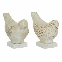 Buy 👍 Grayson Lane Set of 2 16.75-in x 18.25-in Coastal White Ceramic Bird Sculpture 🎁 -GRAYSON LANE Sales 2022 330857335 AlternateImage3 l