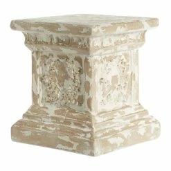 Budget ๐คฉ Grayson Lane Vintage Beige Resin Square End Table ๐