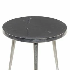 Outlet 🎁 Grayson Lane Contemporary Silver Aluminum Round End Table ⭐ -GRAYSON LANE Sales 2022 330857337 AlternateImage3 l