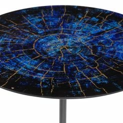 Hot Sale 🌟 Grayson Lane Contemporary Blue Metal Round End Table 🎁 -GRAYSON LANE Sales 2022 330857340 AlternateImage3 l