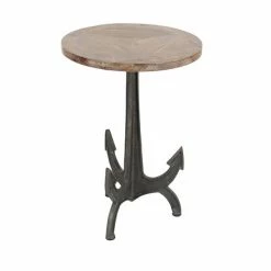 Best Pirce 🤩 Grayson Lane Black Iron with Wood Round End Table 👍 -GRAYSON LANE Sales 2022 330857344 AlternateImage5 l