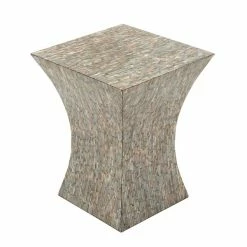 Brand new π Grayson Lane Dark Beige Resin Square End Table π