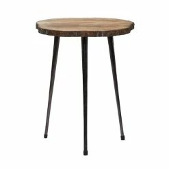 Best Pirce ✨ Grayson Lane Rustic Brown Woodand Aluminum Round End Table 🎁 -GRAYSON LANE Sales 2022 330857355 AlternateImage5 l