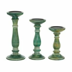 New ๐ Grayson Lane Set of 3 Farmhouse Green Mango Wood Pillar Candle Holder ๐ 9 New ๐ Grayson Lane Set of 3 Farmhouse Green Mango Wood Pillar Candle Holder ๐ -GRAYSON LANE Sales 2022 330857356 AlternateImage5 l