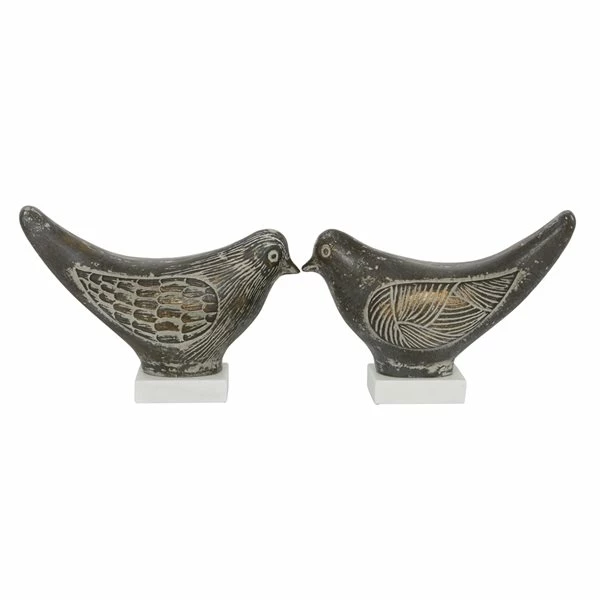 Hot Sale 🛒 Grayson Lane Set of 2 16.75-in x 18.25-in Coastal Brown Ceramic Bird Sculpture 🎁 1 Hot Sale 🛒 Grayson Lane Set of 2 16.75-in x 18.25-in Coastal Brown Ceramic Bird Sculpture 🎁