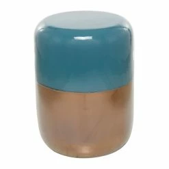 Buy 👏 Grayson Lane Blue Composite Round End Table 👏 -GRAYSON LANE Sales 2022 330857365 AlternateImage5 l