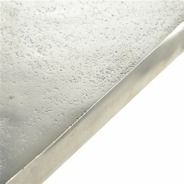 Budget 😉 Grayson Lane Silver Metal Live Edge End Table 😀 4 Budget 😉 Grayson Lane Silver Metal Live Edge End Table 😀 - Image 4