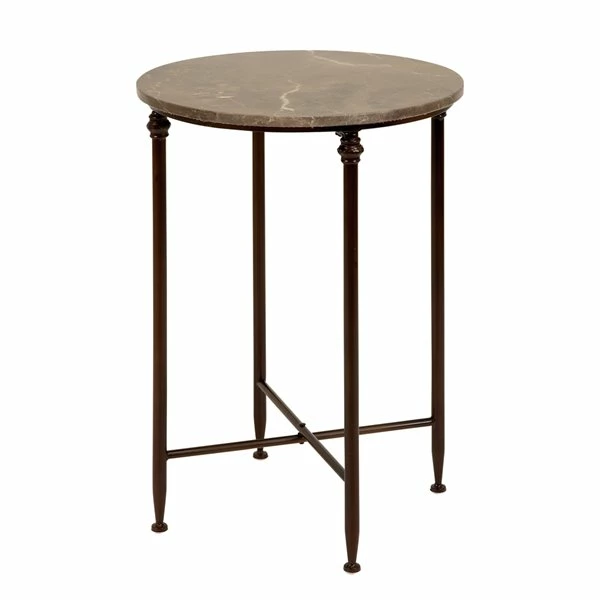 Brand new ๐งจ Grayson Lane Traditional Black Granite/Marble Round End Table ๐ 4 Brand new ๐งจ Grayson Lane Traditional Black Granite/Marble Round End Table ๐ - Image 4