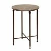 Brand new 🧨 Grayson Lane Traditional Black Granite/Marble Round End Table 😀