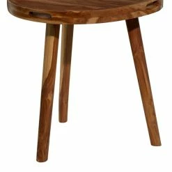 Best reviews of ❤️ Grayson Lane Contemporary Brown Teak Wood Round End Table 😉 -GRAYSON LANE Sales 2022 330857373 AlternateImage4 l