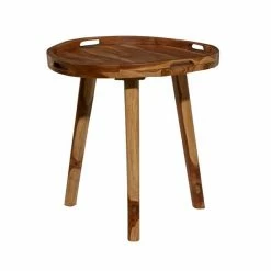 Best reviews of ❤️ Grayson Lane Contemporary Brown Teak Wood Round End Table 😉 -GRAYSON LANE Sales 2022 330857373 AlternateImage5 l
