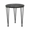 Cheapest 🧨 Grayson Lane Modern Black Round End Table ⌛