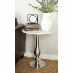 Wholesale 𧨠Grayson Lane Traditional White Granite/Marble Round End Table π₯° 7 Wholesale 𧨠Grayson Lane Traditional White Granite/Marble Round End Table π₯° -GRAYSON LANE Sales 2022 330857393 AlternateImage2 l