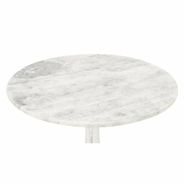 Wholesale 𧨠Grayson Lane Traditional White Granite/Marble Round End Table π₯° 4 Wholesale 𧨠Grayson Lane Traditional White Granite/Marble Round End Table π₯° - Image 4