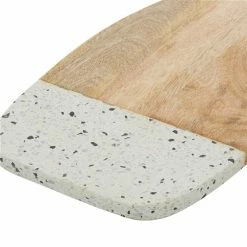 Discount 🧨 Grayson Lane 8.85-in x 15.85-in Natural Brown Wood/Terrazzo Cutting Board 🎁 -GRAYSON LANE Sales 2022 330857394 AlternateImage2 l