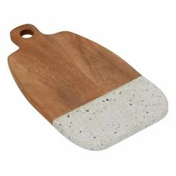 Discount 🧨 Grayson Lane 8.85-in x 15.85-in Natural Brown Wood/Terrazzo Cutting Board 🎁