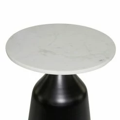 Hot Sale 🔥 Grayson Lane Black Granite/Marble Round End Table ⌛ -GRAYSON LANE Sales 2022 330857395 AlternateImage3 l