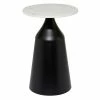 Hot Sale 🔥 Grayson Lane Black Granite/Marble Round End Table ⌛