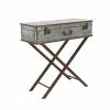 Coupon 🎁 Grayson Lane Grey Metal Rectangular End Table 😍