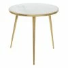 Best deal ✨ Grayson Lane Modern Gold Aluminum with Granite/Marble Round End Table ✨