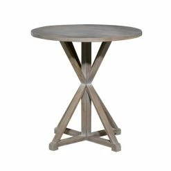 Best deal ⌛ Grayson Lane Farmhouse Brown/Grey Wood Round End Table ❤️ -GRAYSON LANE Sales 2022 330857409 AlternateImage5 l