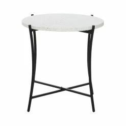 Budget 👍 Grayson Lane Black and White Terrazzo Round End Table 🔥 -GRAYSON LANE Sales 2022 330857413 AlternateImage5 l