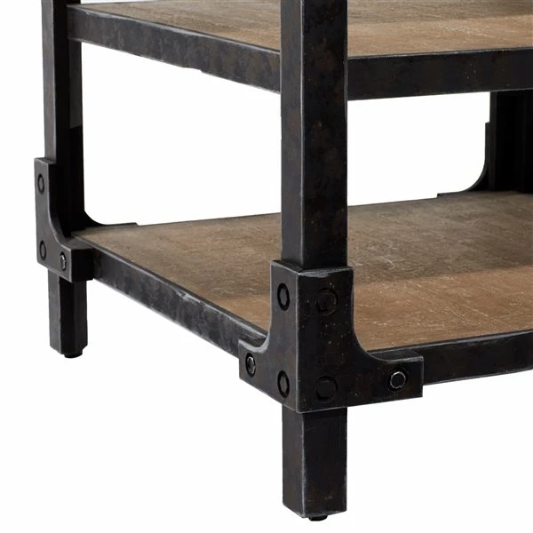 Coupon 🌟 Grayson Lane Brown and Black Chinese Fir Square End Table 🤩 5 Coupon 🌟 Grayson Lane Brown and Black Chinese Fir Square End Table 🤩 - Image 5