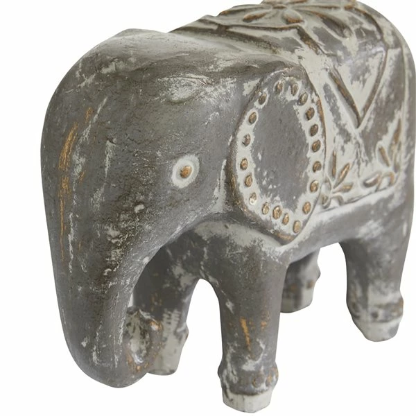 Cheapest 👍 Grayson Lane Set of 2 9-in x 13-in Bohemian Brown Ceramic Elephant Sculpture 💯 3 Cheapest 👍 Grayson Lane Set of 2 9-in x 13-in Bohemian Brown Ceramic Elephant Sculpture 💯 - Image 3