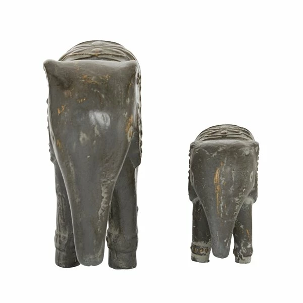Cheapest 👍 Grayson Lane Set of 2 9-in x 13-in Bohemian Brown Ceramic Elephant Sculpture 💯 4 Cheapest 👍 Grayson Lane Set of 2 9-in x 13-in Bohemian Brown Ceramic Elephant Sculpture 💯 - Image 4
