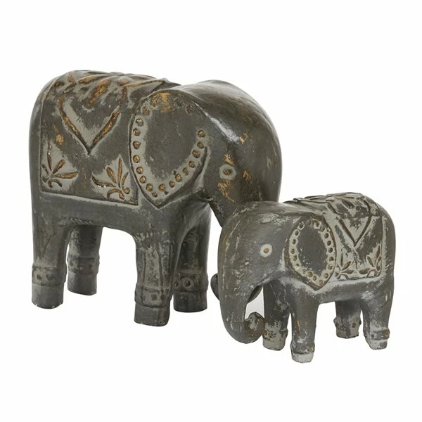 Cheapest 👍 Grayson Lane Set of 2 9-in x 13-in Bohemian Brown Ceramic Elephant Sculpture 💯 5 Cheapest 👍 Grayson Lane Set of 2 9-in x 13-in Bohemian Brown Ceramic Elephant Sculpture 💯 - Image 5