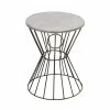 Best Pirce 😀 Grayson Lane Grey Iron Round End Table/Stool 🌟