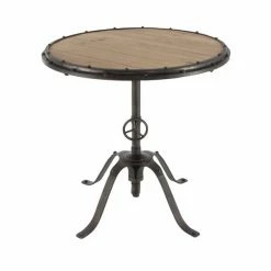 Best reviews of ⭐ Grayson Lane Industrial Black Chinese Fir and Metal Round End Table ❤️ -GRAYSON LANE Sales 2022 330857424 AlternateImage5 l