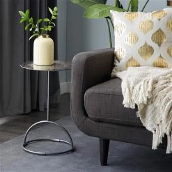 Brand new 💯 Grayson Lane Contemporary Black Metal Round Accent Table ⭐ -GRAYSON LANE Sales 2022 330857433 AlternateImage2 l