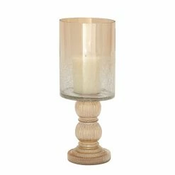 Best deal 🎁 Grayson Lane Traditional Gold Glass Hurricane Candle Holder 👍