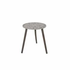 Discount 🤩 Grayson Lane Contemporary Grey Wood Round End Table 👍