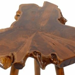Cheapest 😀 Grayson Lane Rustic Brown Teak Wood Live Edge End Table 😉 -GRAYSON LANE Sales 2022 330857439 AlternateImage3 l