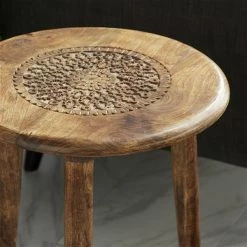 Budget 🧨 Grayson Lane Traditional Brown Mango Wood Round Accent Table ✔️ -GRAYSON LANE Sales 2022 330857444 AlternateImage3 l