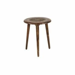 Budget 🧨 Grayson Lane Traditional Brown Mango Wood Round Accent Table ✔️ -GRAYSON LANE Sales 2022 330857444 AlternateImage5 l
