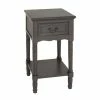 Deals 🎁 Grayson Lane Traditional Grey Wood Rectangular End Table 🔥