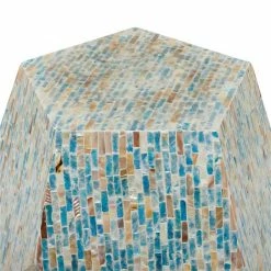 Cheapest 🎁 Grayson Lane Blue And Beige Resin Live Edge End Table 🎁 -GRAYSON LANE Sales 2022 330857448 AlternateImage3 l