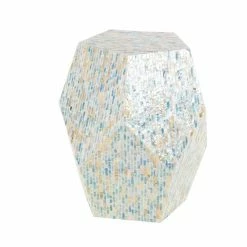 Cheapest 🎁 Grayson Lane Blue And Beige Resin Live Edge End Table 🎁 -GRAYSON LANE Sales 2022 330857448 AlternateImage5 l
