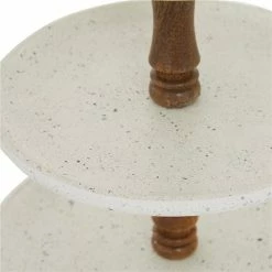 Cheapest 😍 Grayson Lane 19-in x 14-in Contemporary 3-Tier Tray Stand in White Wood 😉 -GRAYSON LANE Sales 2022 330857450 AlternateImage3 l