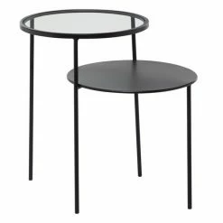 Cheap 🤩 Grayson Lane Modern Black Glass Round End Table ❤️