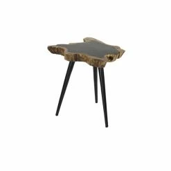 Budget 💯 Grayson Lane Brown Rosewood and Metal Live Edge End Table 👏 -GRAYSON LANE Sales 2022 330857457 AlternateImage5 l
