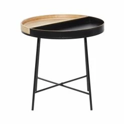 Hot Sale ⭐ Grayson Lane Black Metal and Wood Round End Table ✨ -GRAYSON LANE Sales 2022 330857462 AlternateImage5 l
