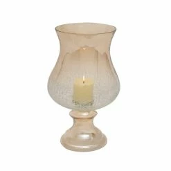 Outlet 🎉 Grayson Lane Gold Glass Hurricane Candle Holder 👍