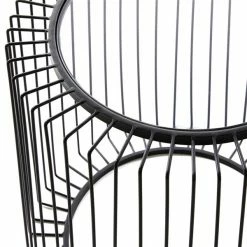 Buy ⭐ Grayson Lane Black Metal and Glass Round End Table 🌟 -GRAYSON LANE Sales 2022 330857469 AlternateImage3 l