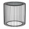 Buy ⭐ Grayson Lane Black Metal and Glass Round End Table 🌟